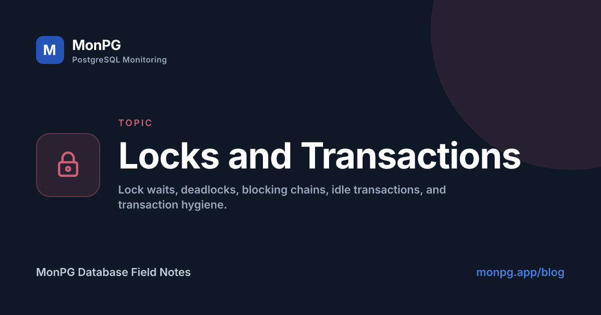 Locks and Transactions