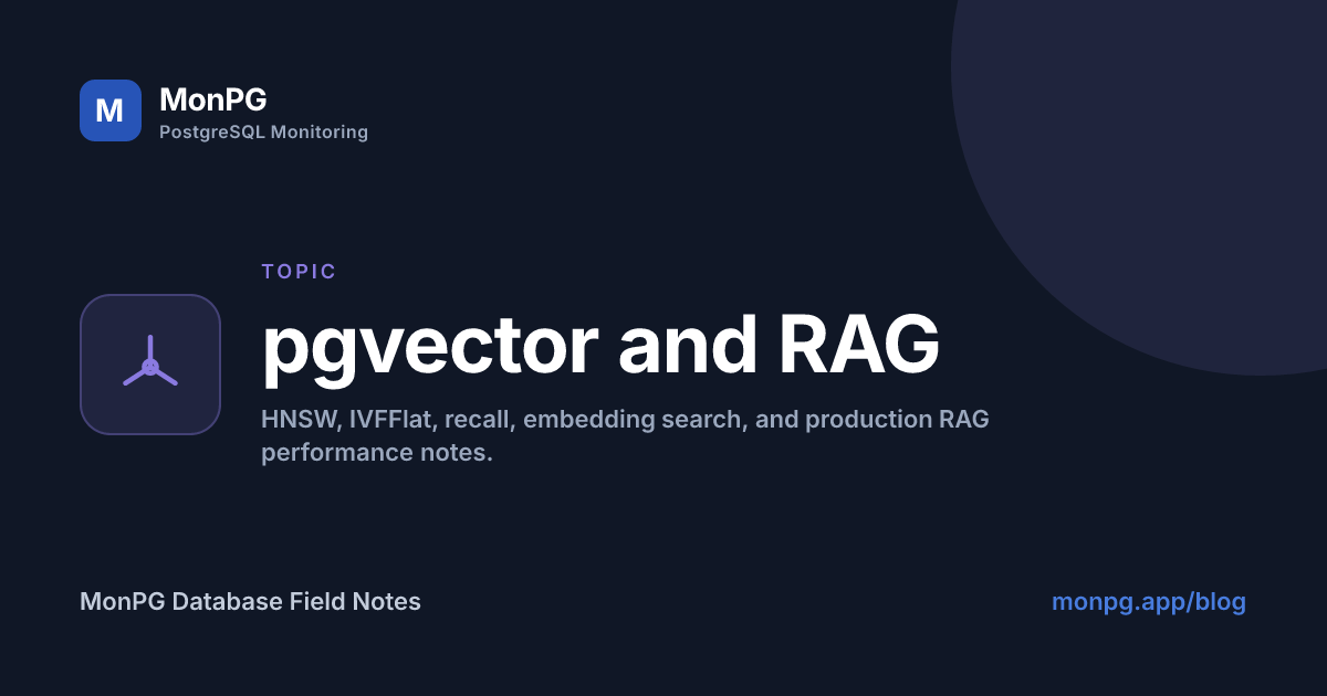 pgvector and RAG